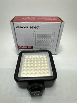 Ulanzi W49LED Mini LED Video Light, 3 Cold Shoe Mount, Used on Gimbals - Image 1 of 4