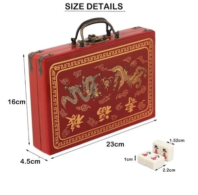 144 Tiles Mah-Jong Set Vintage Mahjong Rare Bamboo Piece English Instructions UK - Image 1 of 3