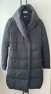 Twinset Black Quilted Coat Size Xs
