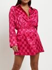 River Island Size 10 Bright Pink Playsuit Gorgeous Quality Rrp £60