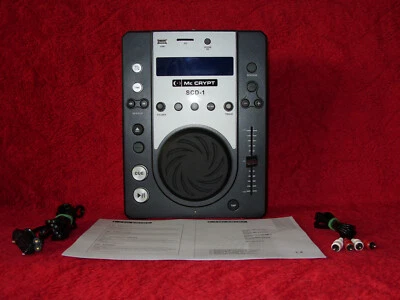 Mc Crypt SCD1 DJ CD CD-R CD-RW MP3-CD USB SD SDHC Player - Bild 1 von 4