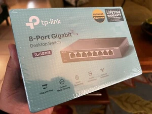 TP-Link TL-SG108 8-Port 10/100/1000 Mbps Gigabit Ethernet Desktop Switch - Picture 1 of 2