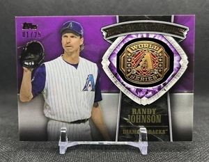 2014 Topps Update RANDY JOHNSON hergestellter World Series GOLDEDELSTEINE Ring 01/25 - Bild 1 von 3