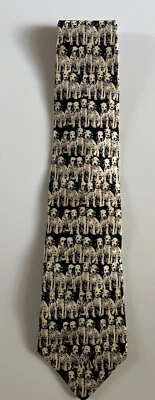 Corbata de seda vintage de artefactos de museo Dalmation Dog 1997 Landmark Stock Exchange Foto 1 de 4