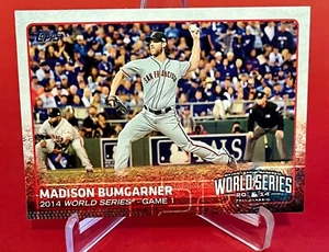 2015 Topps San Francisco Giants Baseball Card #188 Madison Bumgarner WSH - Picture 1 of 1