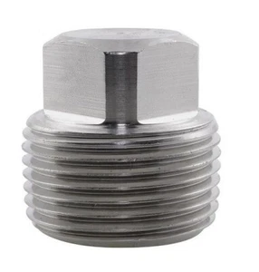 (10 Pack) 1" NPT High Pressure Square Head Plugs 304 Stainless Steel 3000 - Picture 1 of 2