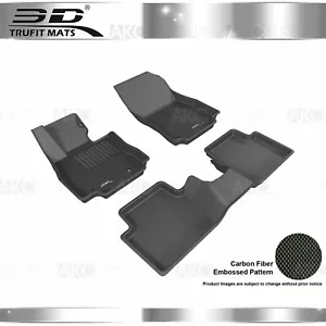Fit 2017-2018 Toyota Yaris iA All Weather Floor Mat Set Kagu Black - Bild 1 von 10