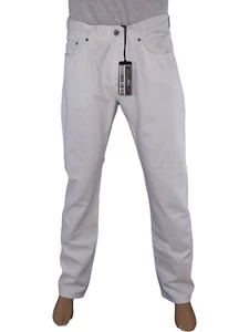 Grifoni Pantalone Jeans Da Uomo 49 Eu45 W35 L Large Bianco Gamba Dritta 5 Tasche - Bild 1 von 6