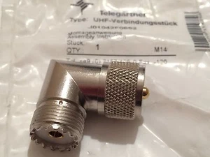 TELEGARTNER J01042F0652 PREMIUM QUALITÄT PL259 S0259 ELBOGEN UHF RF ADAPTER fd6j26 - Bild 1 von 1