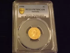 1990 1C Australia PCGS PR 70 DCAM - Picture 1 of 2