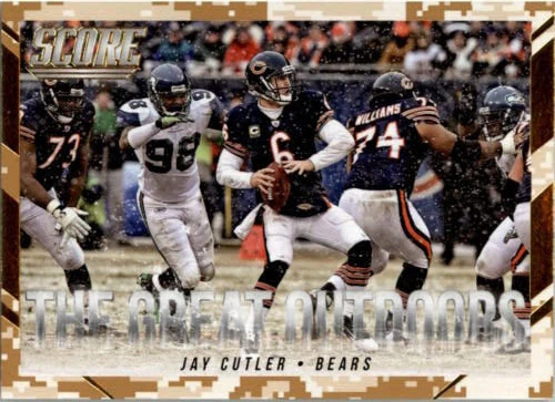 2015 Score The Great Outdoors Desert Camo SP #10 Jay Cutler Chicago Bears - Image 1 of 1