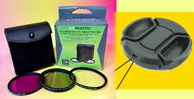 KIT FILTRO + TAPA LENTE 67mm UV CPL a P900 P950 DSC-R1 S200EXR S100FS L10 L1 L1K Foto 1 de 4