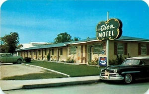 DION MOTEL, KEY WEST, FLORIDA, VINTAGE POSTCARD  - Picture 1 of 2