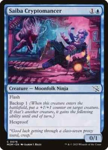 Magic the Gathering (mtg): MOM: Saiba Cryptomancer (x 4) playset - Picture 1 of 1