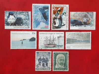 TERRITORIO ANTÁRTICO Australia Lote Usado Trineo Perro Pingüinos Exploradores Mawson 2778 Foto 1 de 2