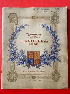 Uniformes de corte marino de tarjetas del ejército territorial de jugadores 1938 5 cartas faltan 030E - Imagen 1 de 7