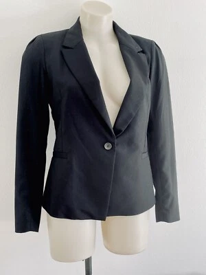 Chevignon Damen Schwarz Blazer Jacke Freizeit Smart Büro Business Elegant Gr.S - Bild 1 von 4