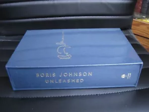 BORIS JOHNSON SIGNED - UNLEASHED NUMBERED SLIPCASED FIRST UK EDITION BRITISH PM - Foto 1 di 8