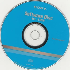 Software Disc CD-Rom Disc Rev. 6.35W by Sony for WINDOWS ~ 2005 - Picture 1 of 2