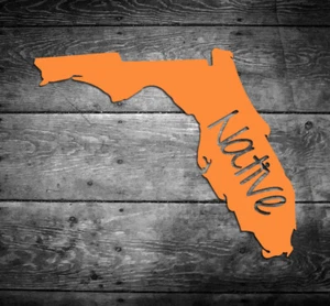 Florida Native Vinyl Aufkleber Auto Fenster Tür Autoaufkleber Stolz Zuhause FL - Bild 1 von 2