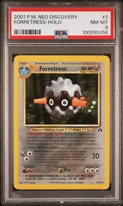 Pokemon PSA 8 Near to Mint Forretress 2/75 Neo Discovery Vintage Holo Rare ENG - Bild 1 von 3