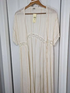 Unbranded NWT Women's One Size Robe Beige Long - Picture 1 of 9