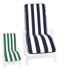 Cushion Sdeckchair Armchair Foldable Soft Cover Sitting Sun Bed Garden A Stripes