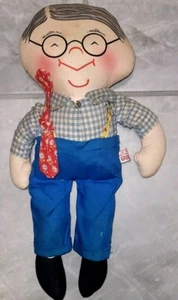 Vintage Mattel Grampa Cloth Dolls Joyce Miller Original For Sears Roebuck 15" - Picture 1 of 4