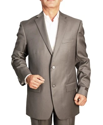 Tasso Elba Men's Jacket Wool Cashmere Blend Two Button Sportcoat (Taupe) - Image 1 of 3