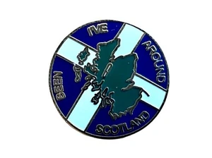 I'VE BEEN AROUND SCOTLAND Metal and enamel Pin Badge T1128 SCOTTISH ST ANDREW - Picture 1 of 2