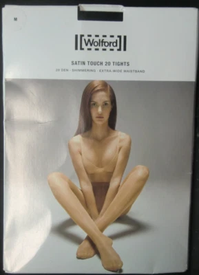 Wolford Women's Satin Touch 20 Tights M - Black Color - Image 1 of 3