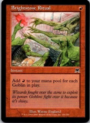 Magic the Gathering MTG Brightstone Ritual Onslaught NM ref.M044 - Image 1 of 3