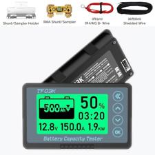 8-120V Bateria Monitor LCD Wyświetlacz Pojemność Woltomierz cyfrowy Napięcie RV 500A