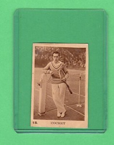 Henri Cochet 1940 Kemmel Les Vedettes Sportive  Tennis Rare