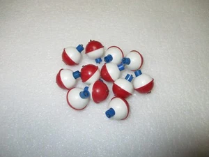 12 New Round Red and White Float Bobbers 3/4" Size - Picture 1 of 1