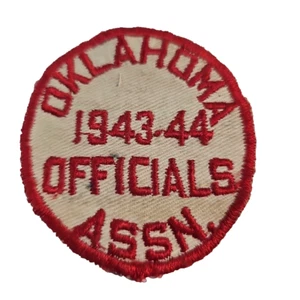 1943-44 Oklahoma Officials Association Sew On Patch - Bild 1 von 5