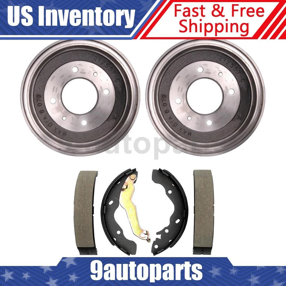 Tambores de freno traseros y zapatas de freno para Hyundai Elantra 2002 2003 2004 2005 2006 Foto 1 de 4