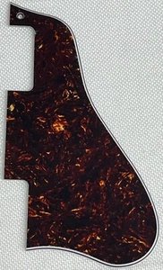 Brown Tortoise 4-Ply For Fit Gibson ES-335 Short Style Guitar Pickguard - Picture 1 of 5