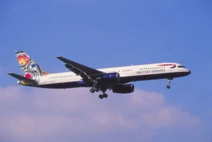 Original colour slide Boeing 757 G-BPED of British Airways - Picture 1 of 1