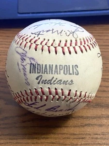 1959 INDIANAPOLIS INDIANS TEAM SIGNED AUTOGRAPHED BASEBALL! HAL TROSKY! - Picture 1 of 6