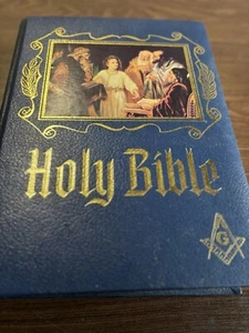 Large Masonic Masons KJV Holy Bible Heirloom Red Letter Master Reference Edition - Picture 1 of 4