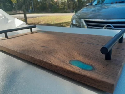 Charcuterie board, wood serving tray - Image 1 of 2