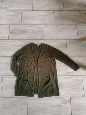 Tom Tailor Lange Strickjacke Gr. XL Dunkelgrün Taschen - Bild 1 von 4