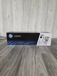 CB540AD Genuine HP 125A Black Toner Cartridge For CP1215 New Sealed - Picture 1 of 7