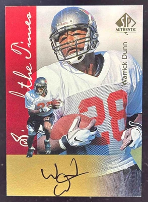 1997 SP Authentic Sign of the Times #NNO Warrick Dunn RC Auto - Image 1 of 2