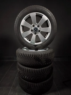 4 Winterräder 205/55R16  Mercedes C Klasse W204 16" Alufelgen - Bild 1 von 4