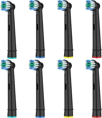 HSYTEK 8 Stück Aufsteckbürsten Kompatibel Mit Oralb Elektrische Zahnbürste, Zahnbürsten