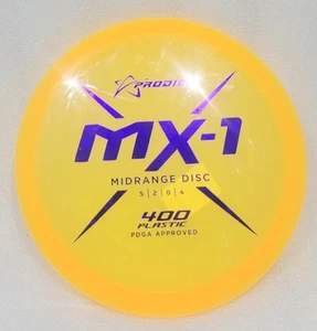 Prodigy Discs MX-1 Midrange Disc Golf Disc Lt. Orange 400 Plastic 174-176G NEW - Picture 1 of 3
