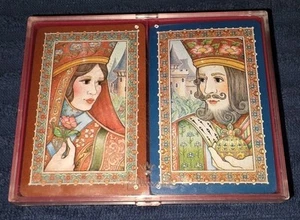 Estuche de plástico para tarjetas de juego vintage con sello "fantasía del renacimiento" - Imagen 1 de 2