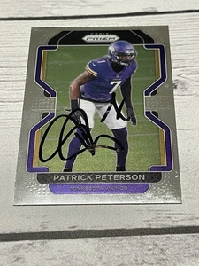 Tarjeta firmada por Patrick Peterson Panini Prizm certificado de autenticidad JSA IP autografiada Vikings a - Imagen 1 de 3